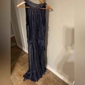 Ramy Brook Navy Sparkle Maxi Dress
